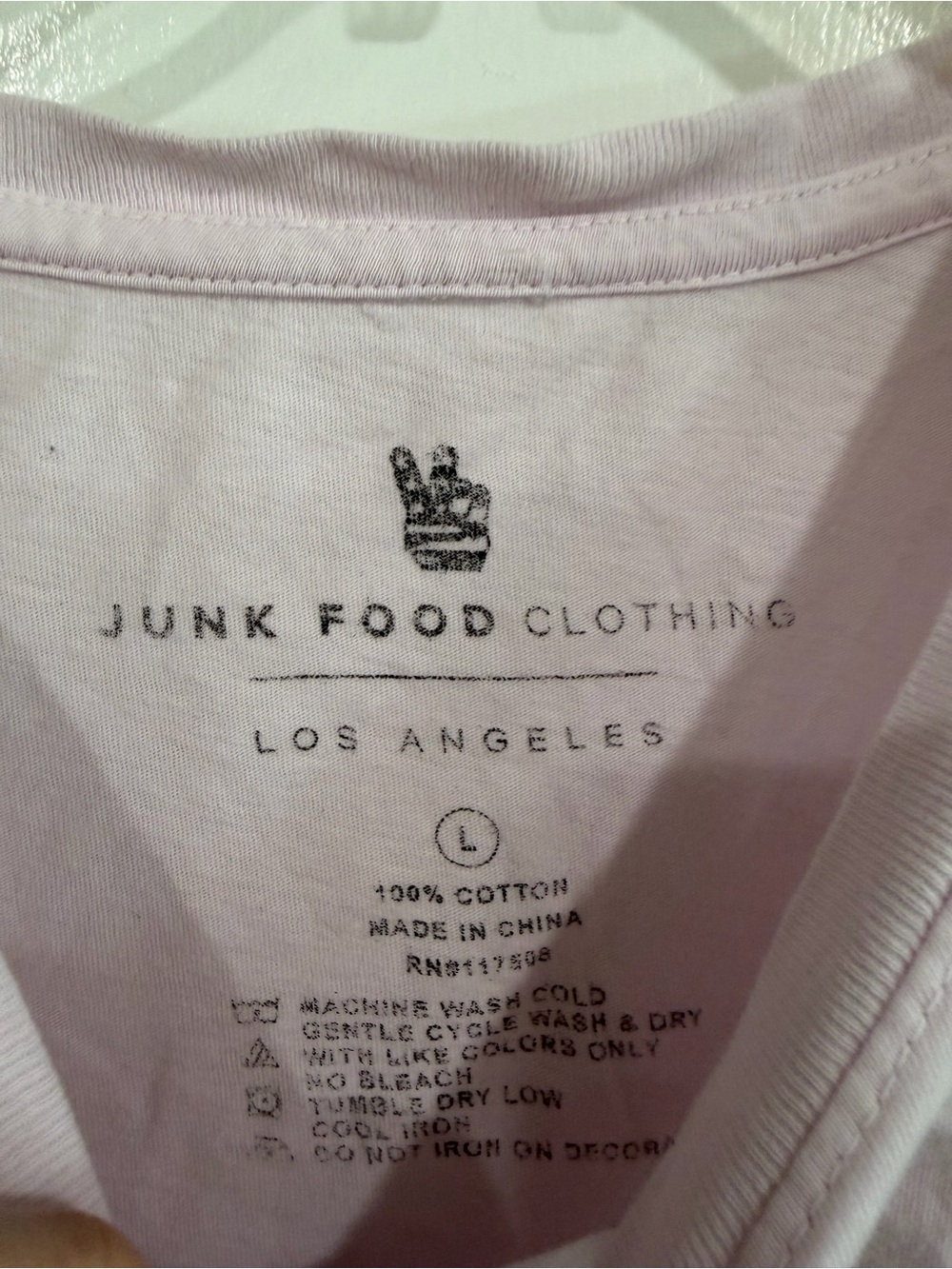 Junk Food Clothing Light Pink Angel "Baby Girl" Graphic Tee 100% cotton - Picture 2 of 5
